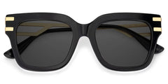 Square Cat-Eye Glasses With Black Color