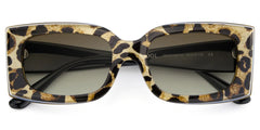 Orduno Brown Leopard Rectangle Shape Eyeglasses | Zeelool