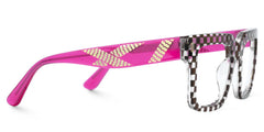 Thomason Men's Rectangular Frames With Black And Clear