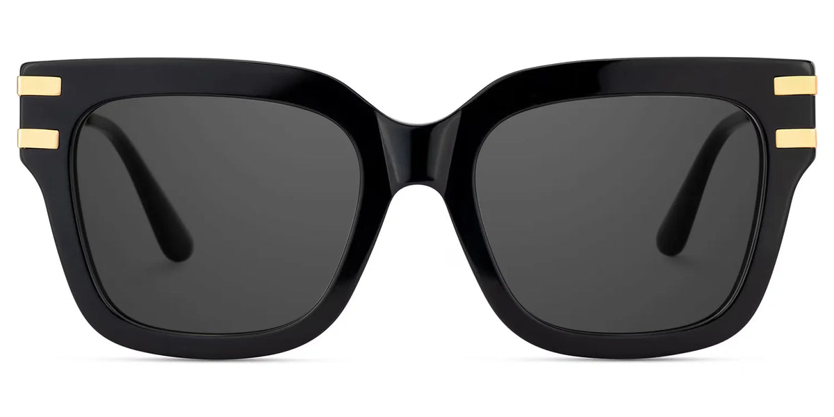 Square Cat-Eye Glasses With Black Color