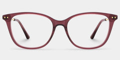 Finch Red Rectangle Glasses | Bold Campus Accent