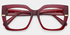 Mavis Square Burgundy Glasses Frames with Glittering Powder| ZEELOOL