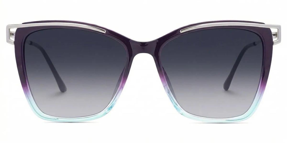 Square Krystle Purple-Blue Eyeglasses deals -Zeelool