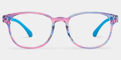 Dale Round Blue Pink Frame Eyeglasses for Pre-tweens