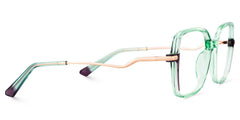 Rendon Square Green Glasses