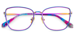 Ronan Eyeglasses in Rectangle Iridescent Frame | Zeelool