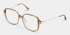 Payton Geometric Beige Frame Glasses | Zeelool Optical