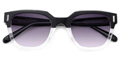 Nia Black Clear Square Sunglasses Online | Zeelool