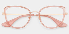Celine Clear Pink Cat-eye Eyeglass Frames with Bling for Ladies