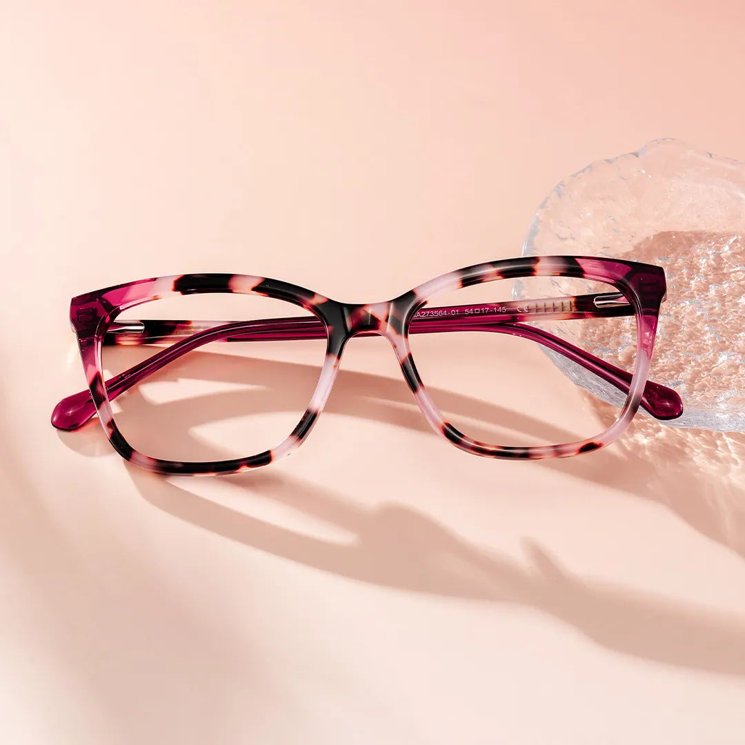Juno Rectangle Tortoise Frame Eyeglasses for Woman| ZEELOOL