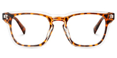 Tr90 Eyeglasses Frames With Rectangle Shape and Tortoise Color