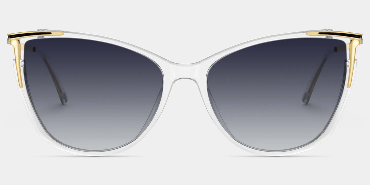 Cat eye Yomary Clear Frame Glasses | Zeelool