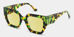 Viva Green Tortoise Frame Glasses with Square Frame Online | ZEELOOL
