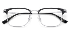 Men's Titanium Eyeglass Frames with Browline Shape