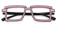 Zephyr Pink Glasses in Cyberpunk Style Eyeglasses