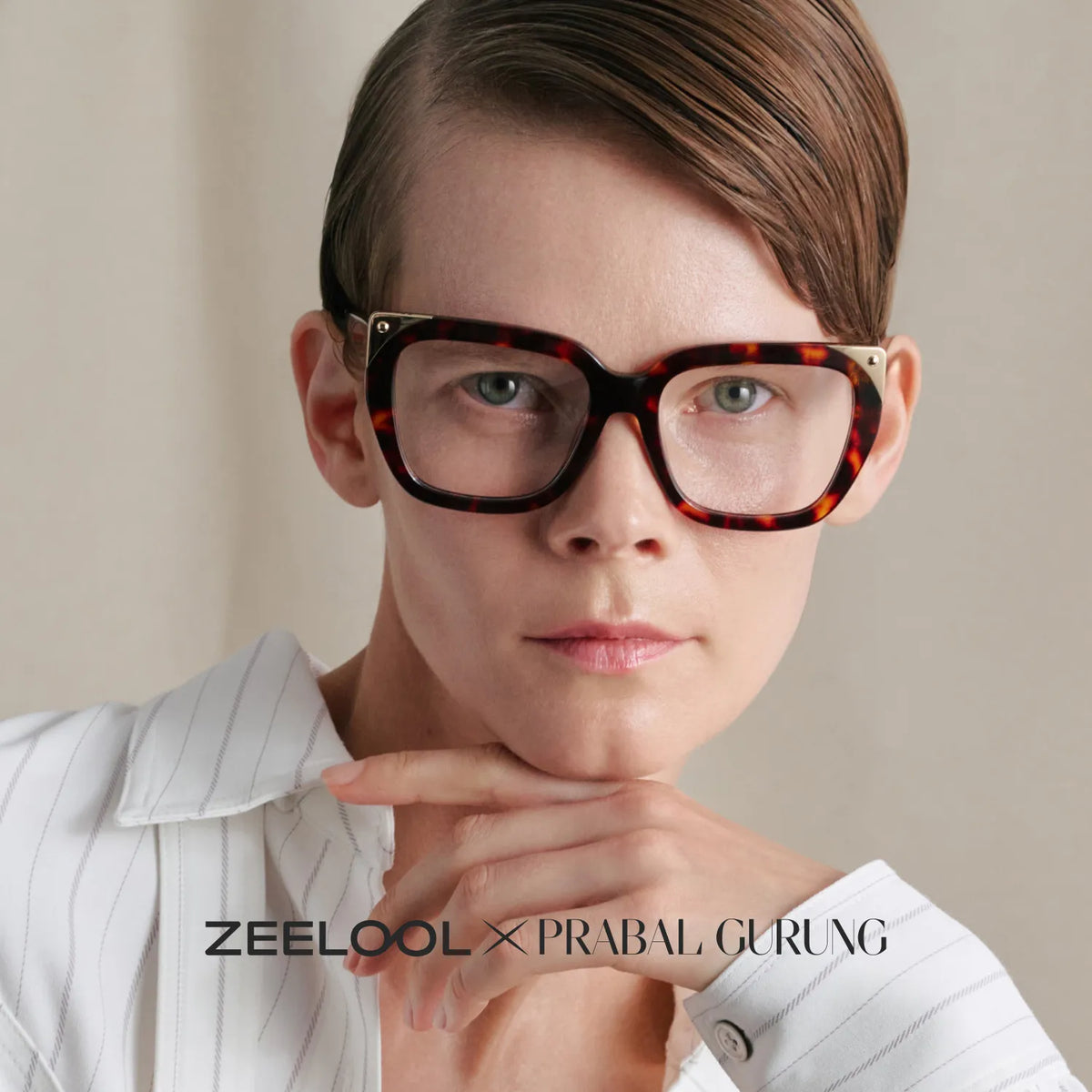 Sophia Tortoise Butterfly Acetate Glasses | ZEELOOL x Prabal Gurung