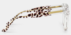 Mirta Square Tortoise Eyeglasses and Clear Frame