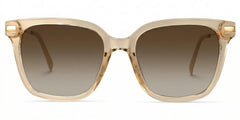 Jacqui Square Beige Eyeglasses and Clear Frame
