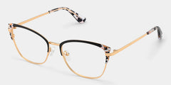 Mariana Black Frame Glasses with Rectangle Frame Online | ZEELOOL
