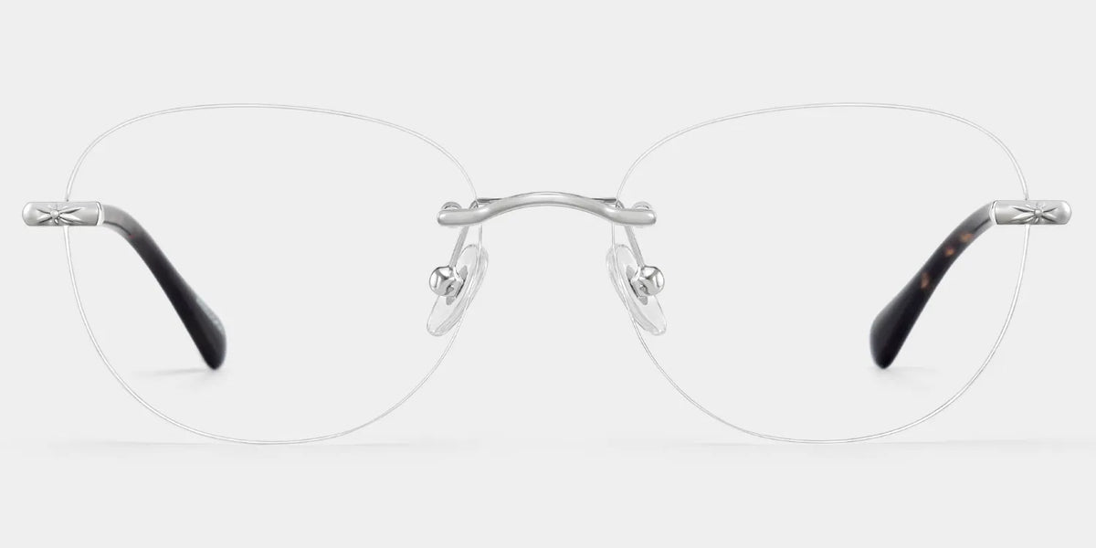 Jennifer Silver Frame Glasses with Round Frame Online | ZEELOOL