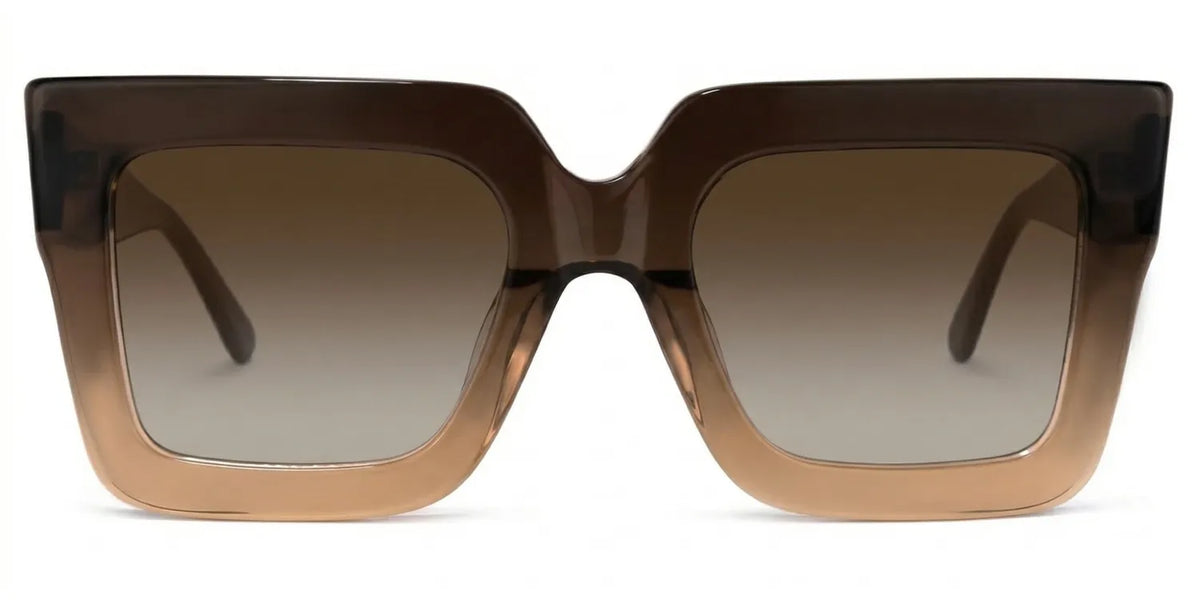 Brandon Brown Square Frame Glasses, Thick Tawny Frames