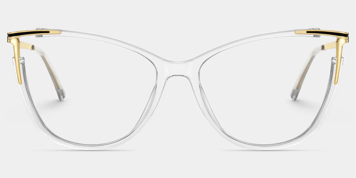 Cat eye Yomary Clear Frame Glasses | Zeelool