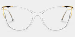 Cat eye Yomary Clear Frame Glasses | Zeelool