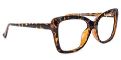 Edna Cat-eye Yellow-Tortoise Eyeglasses and Glasses Frames