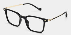 Archer Black Full Rim Rectangle Eyeglasses for Men | ZEELOOL