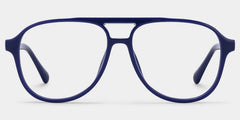 Luna Blue Aviator Frame Glasses | Sporty Campus Style