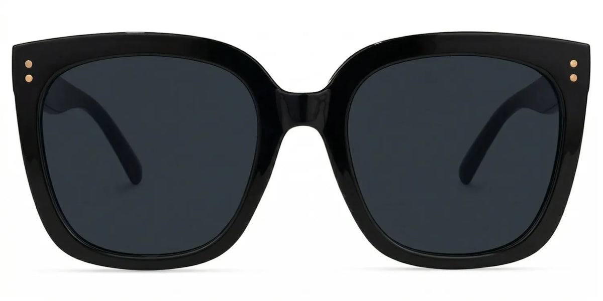 Ebony Square Black Glasses and Eyeglasses