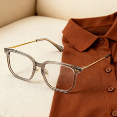 Eve Women's Rectangle Frame Glasses with Brown Color | ZEELOOL