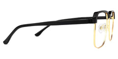 Cherron Browline Black-Gold Glasses | Zeelool Glasses