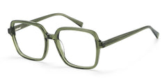 Square Green Eyeglasses- Ember Acetate Frame Glasses