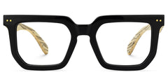 Square Black Frame Glasses - Full Frame Men's Glasses