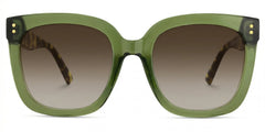 Women's Green Glasses With Square Shape