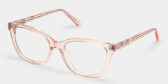 Cassia Pink Jentle Garden Rectangle Acetate Glasses | ZEELOOL