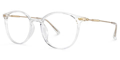 Judsy Round Clear Glasses | Zeelool Glasses