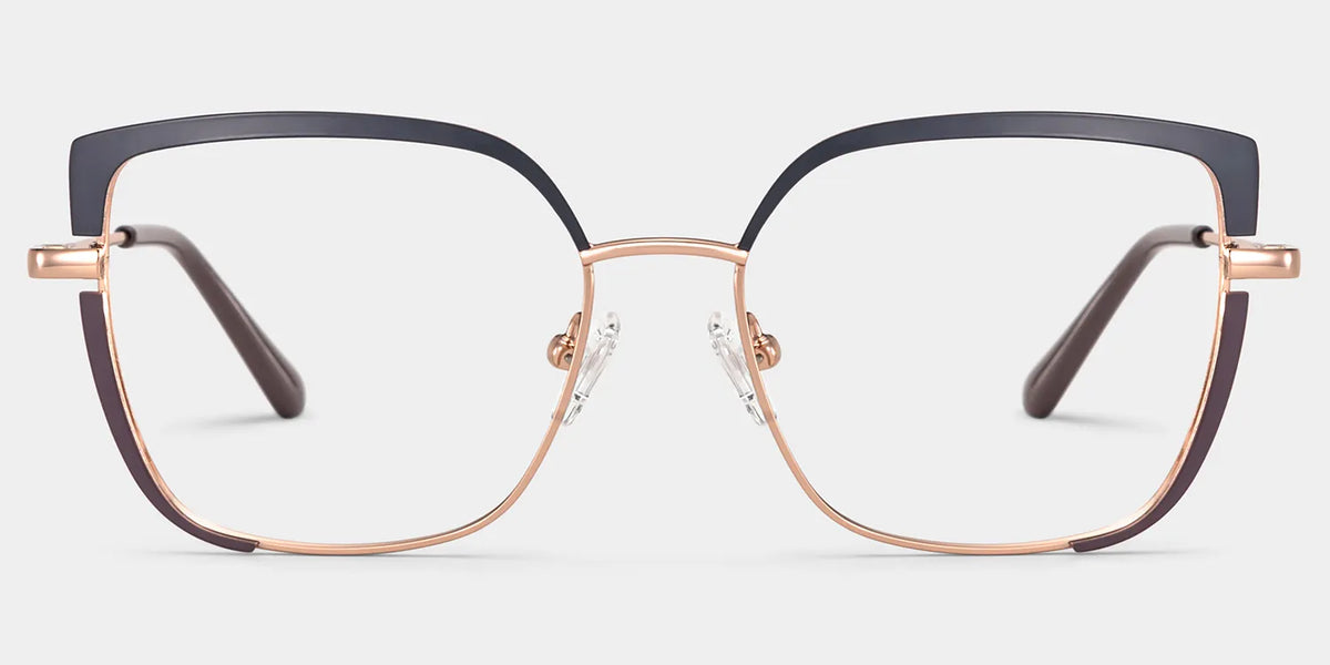 Grasso Square Two-Tone Eyeglasses & Metal Frames