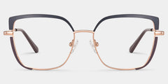 Grasso Square Two-Tone Eyeglasses & Metal Frames