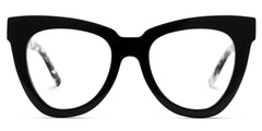 Yaser Cat-eye Black Eyeglasses and Acetate Frames