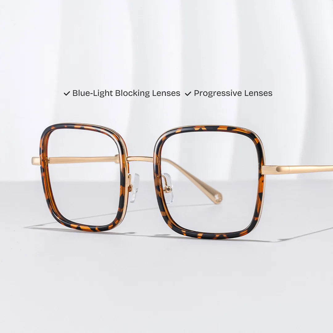 Ozzy Square Clear Glasses | Zeelool Glasses