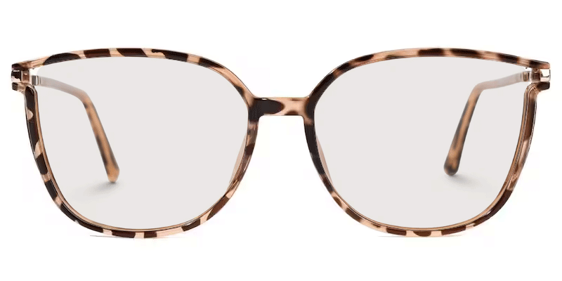 Rodz Pale Tortoiseshell Glasses with Square Thin frame