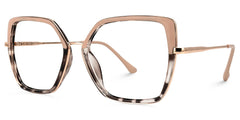 Geometric Keller Two-Tone Glasses deals -Zeelool Glasses
