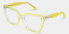 Mirta Square Yellow Glasses | Zeelool Glasses