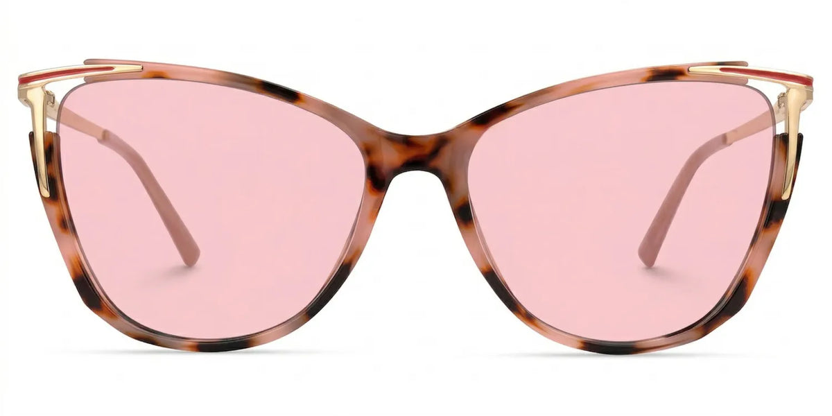 Cateye Yomary Pink and Tortoise Shell Glasses | Zeelool