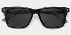 Rectangle Black Eyeglasses- Travis Acetate Frame Glasses