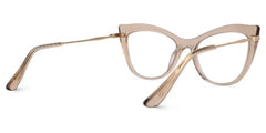 Indira Cat Eye Beige Glasses | Zeelool Glasses
