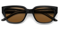Serene Black Clear Cat eye Polarized Sunglasses Online | Zeelool