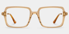 Asher Brown Rectangle Glasses | Retro Daily Athleisure